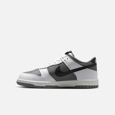Nike Big Kids' Dunk Low White Black Smoke Grey (GS)