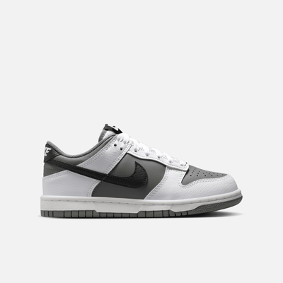 Nike Big Kids' Dunk Low White Black Smoke Grey (GS)