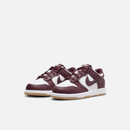 Nike Kids' Dunk Low Burgundy Crush Gum (PS)