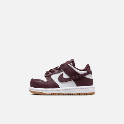 Nike Kids' Dunk Low Burgundy Crush Gum (TD)