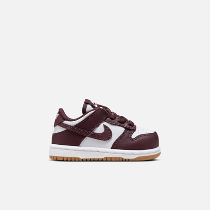 Nike Kids' Dunk Low Burgundy Crush Gum (TD)