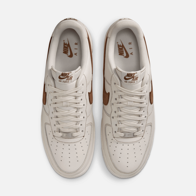 Nike Air Force 1 Low Ivory Saddle Brown Contrast Stitch
