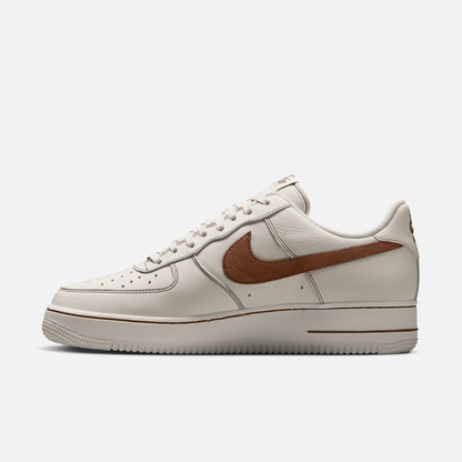 Nike Air Force 1 Low Ivory Saddle Brown Contrast Stitch