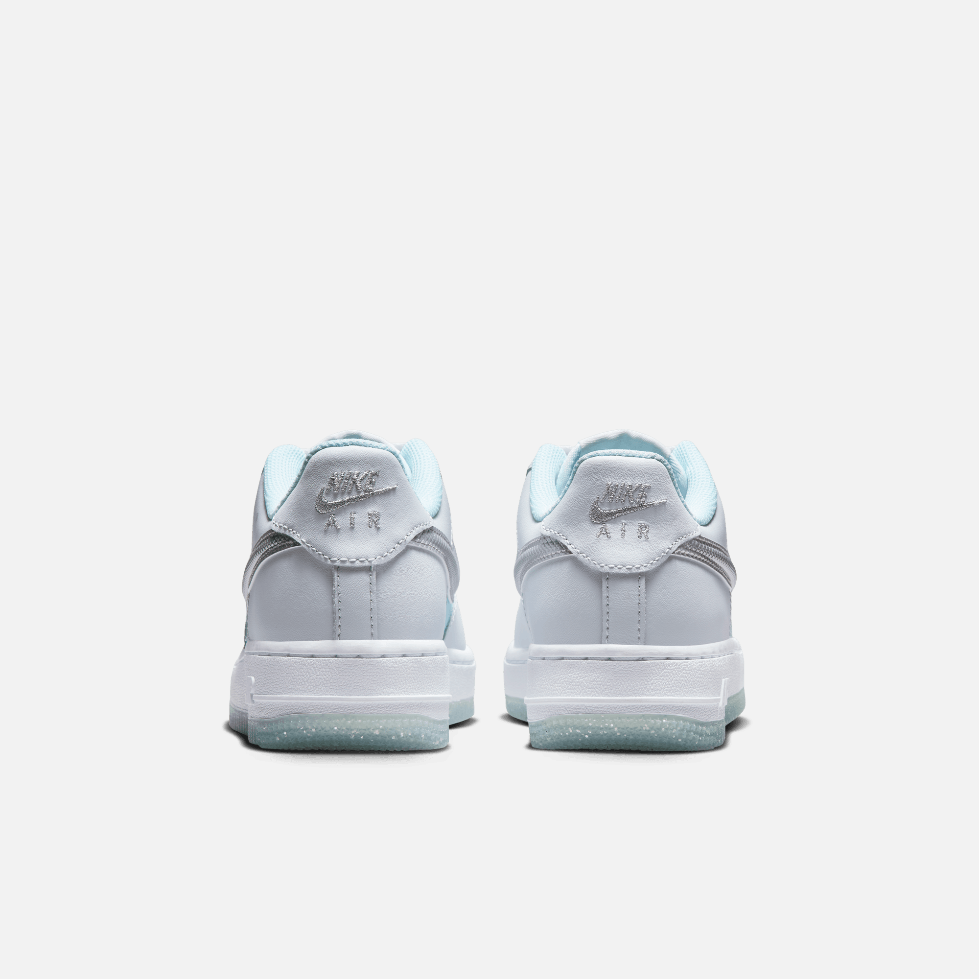 Nike Big Kids' Air Force 1 Low Pure Platinum Glacier Blue (GS)