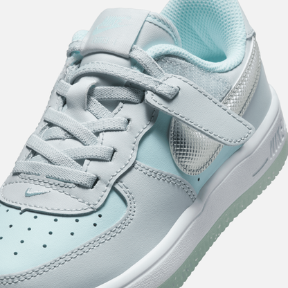 Nike Kids' Air Force 1 Low EasyOn Pure Platinum Glacier Blue (PS)