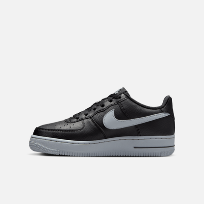 Nike Big Kids' Air Force 1 Low Black Wolf Grey (GS)