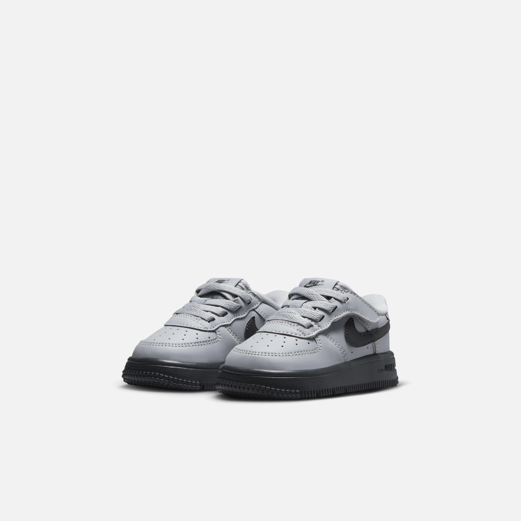 Nike Kids' Air Force 1 Low EasyOn Wolf Grey (TD)