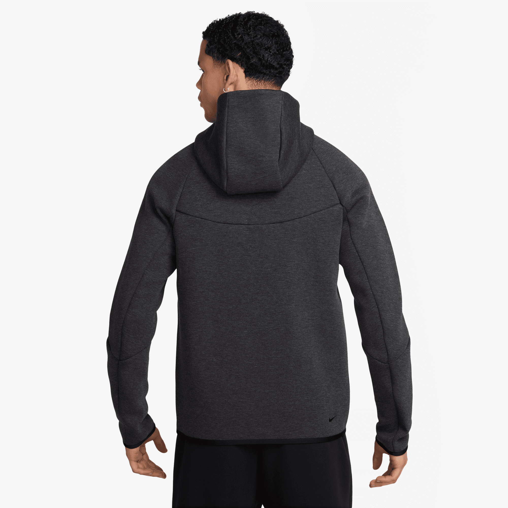 Nike Fleece Windrunner Full-Zip Heather Black Jacket