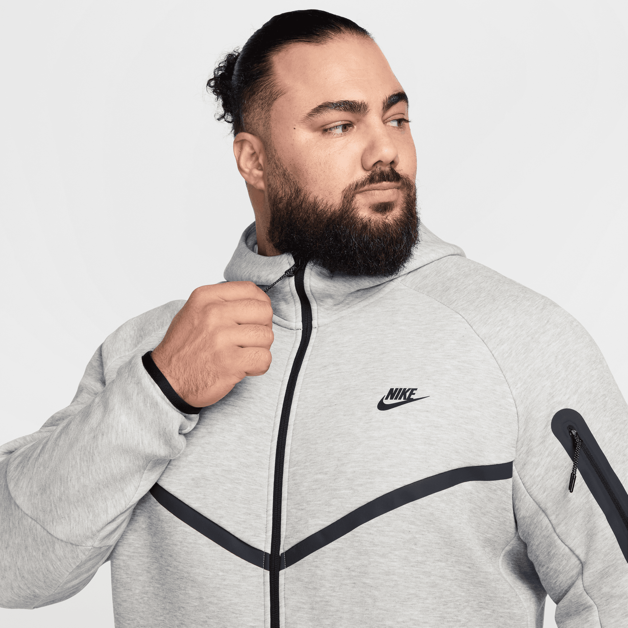 Nike Fleece Windrunner Full-Zip Grey Jacket