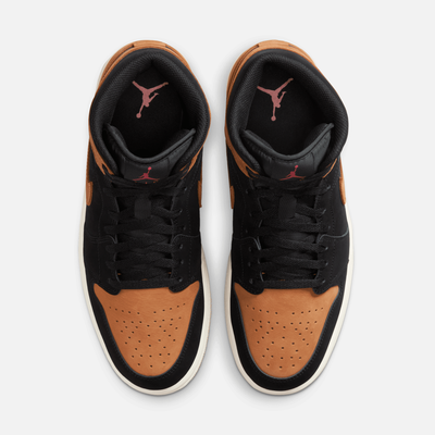 Air Jordan 1 Mid SE Black Flax