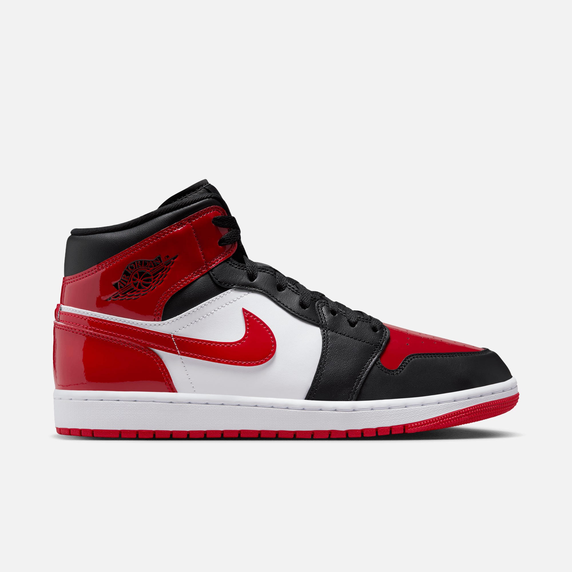 Air Jordan 1 Mid SE Patent Bred Toe