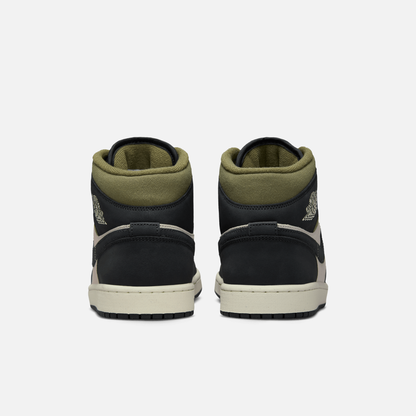 Air Jordan 1 Mid SE Off Noir Medium Olive