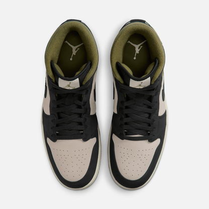 Air Jordan 1 Mid SE Off Noir Medium Olive