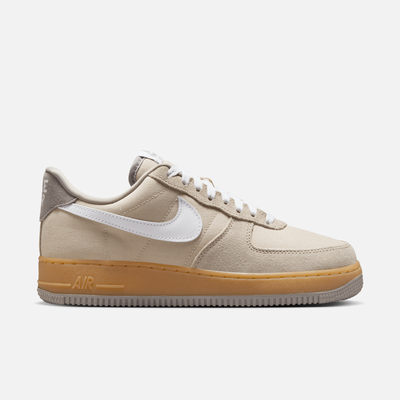 Nike Women's Air Force 1 Low Suede Canvas Khaki