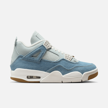 Air Jordan Women's 4 Retro Tex Denim Worn Blue