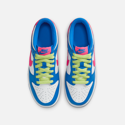 Nike Big Kids' Dunk Low Photo Blue Light Lemon Twist (GS)