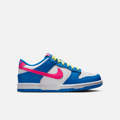 Nike Big Kids' Dunk Low Photo Blue Light Lemon Twist (GS)