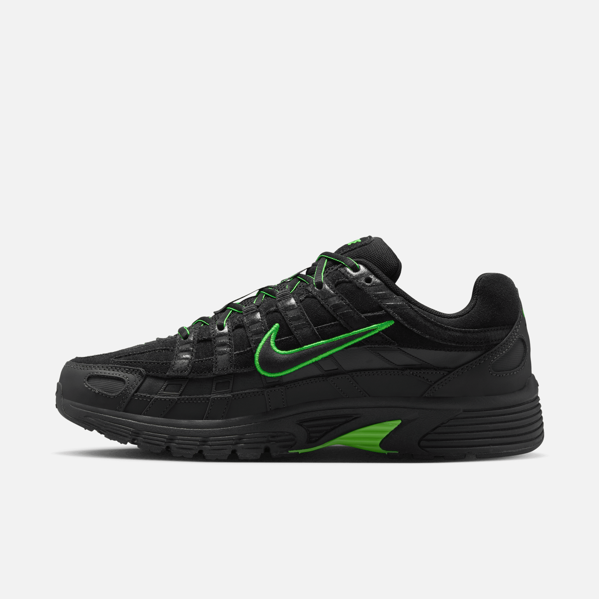Nike P-6000 Premium Black Green Strike