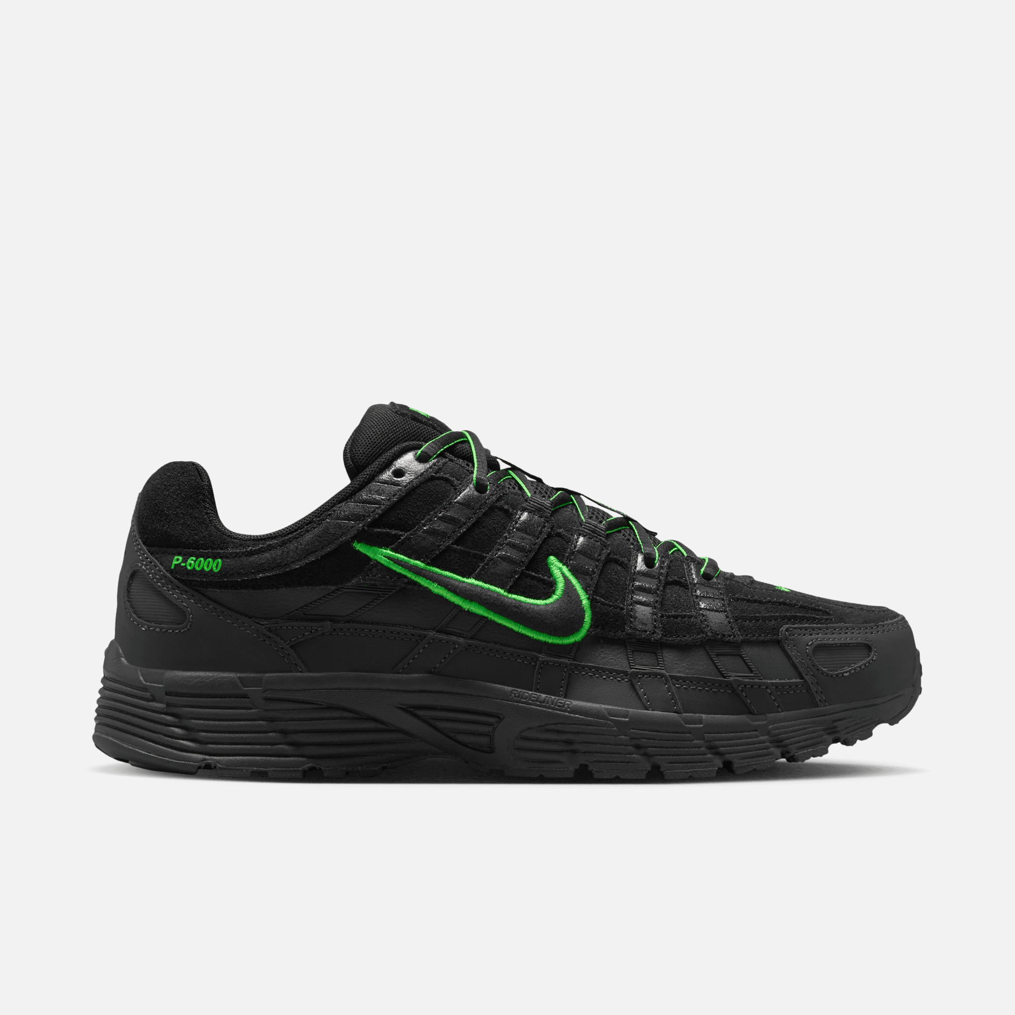 Nike P-6000 Premium Black Green Strike