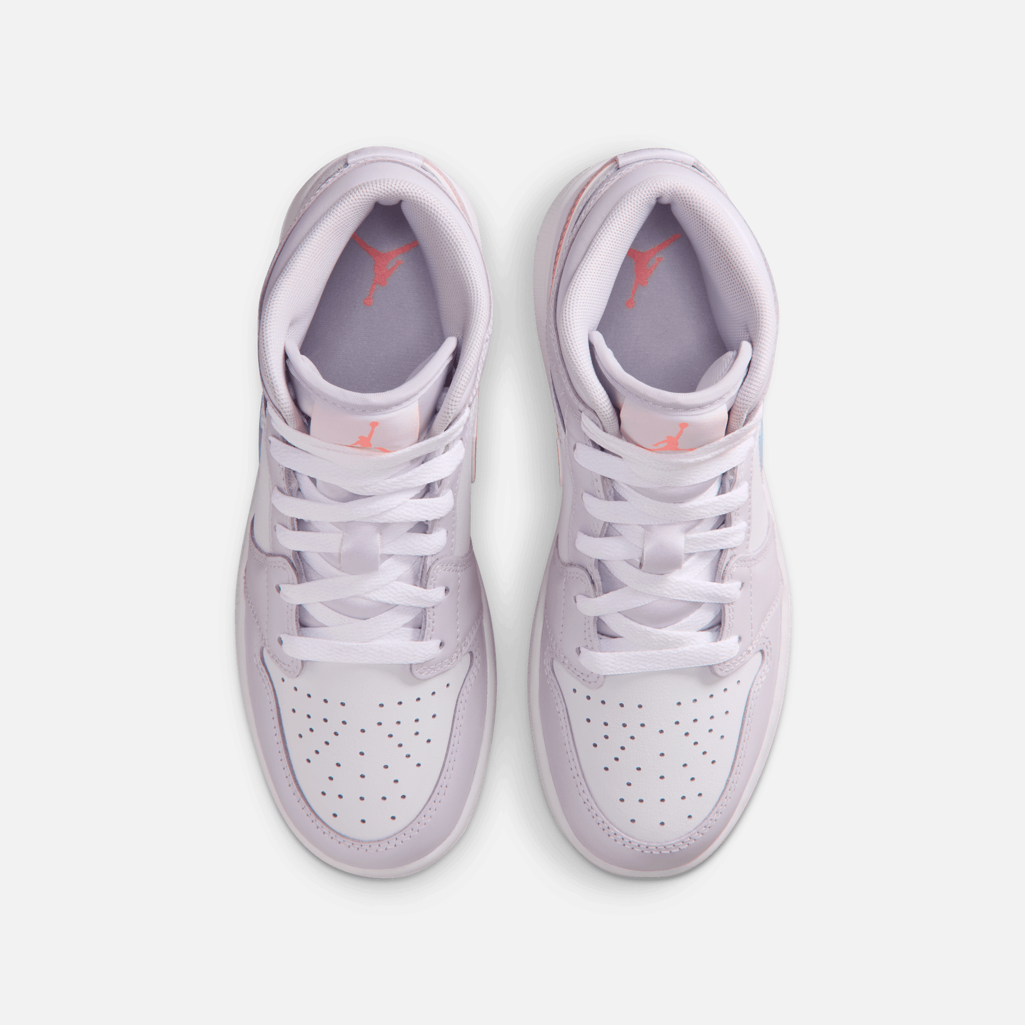 Air Jordan Big Kids' 1 Mid Iridescent Swoosh (GS)