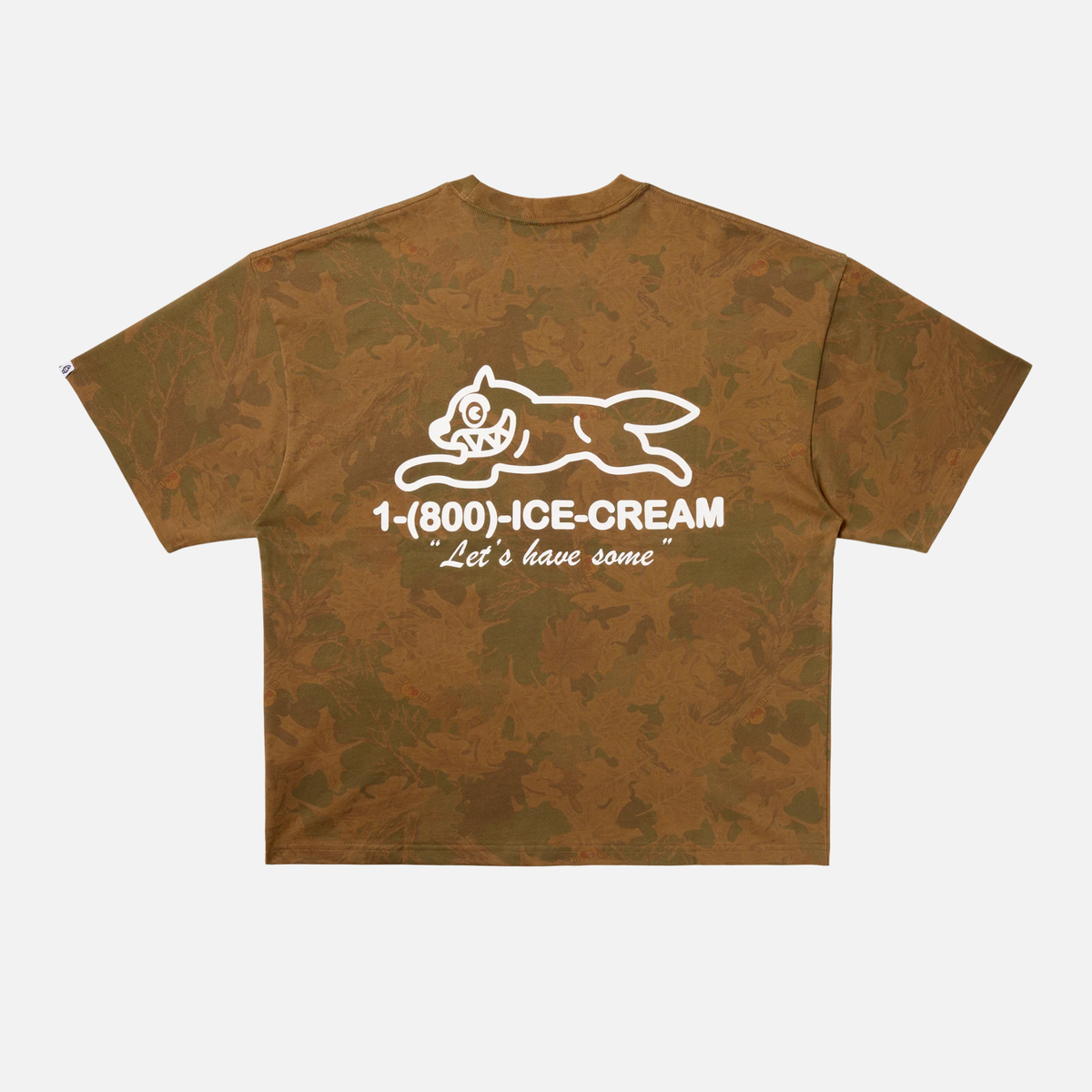 Ice Cream Leaflet Brown Camo T-Shirt