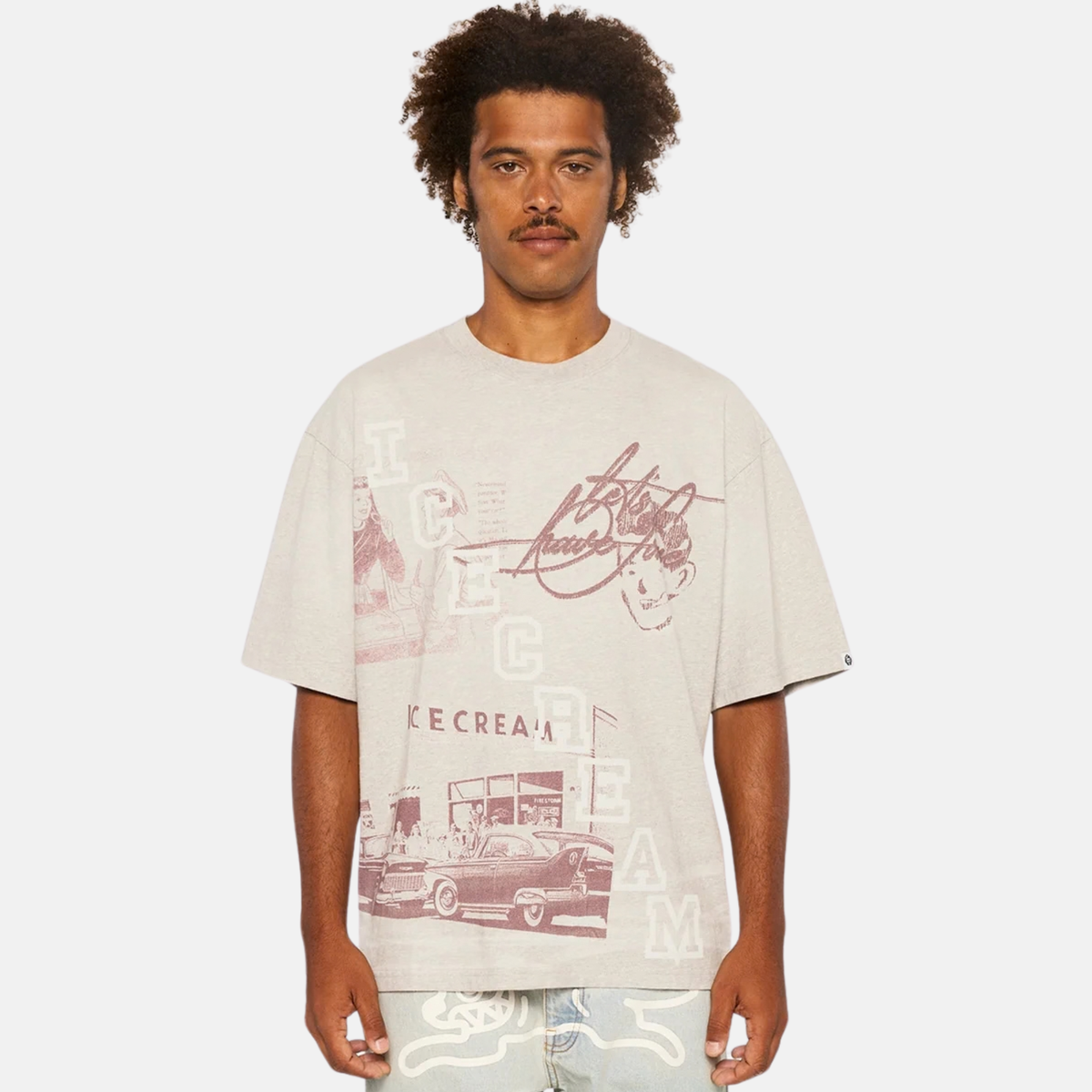 Ice Cream Daily Double Grey T-Shirt