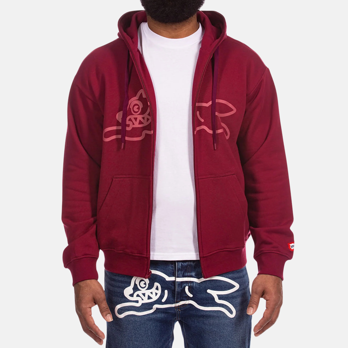 Ice Cream Boost Burgundy Hoodie