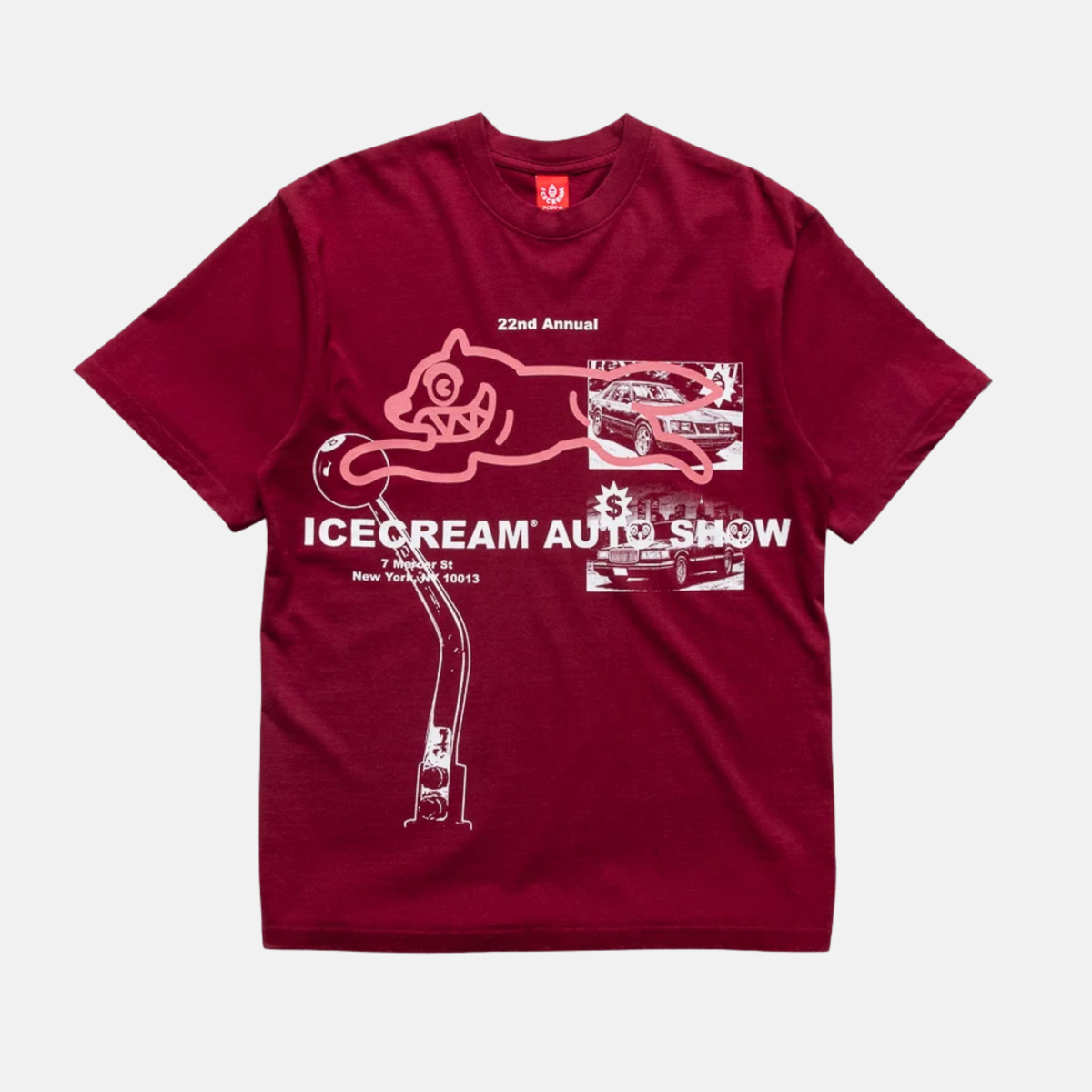 Ice Cream Blinker Burgundy T-Shirt