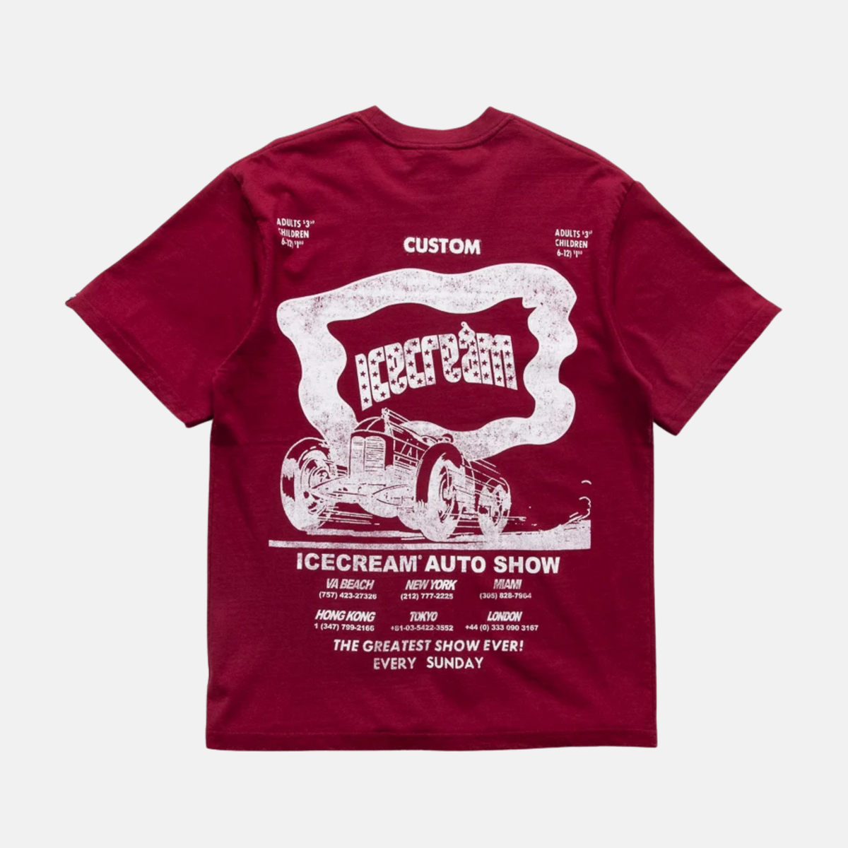 Ice Cream Blinker Burgundy T-Shirt