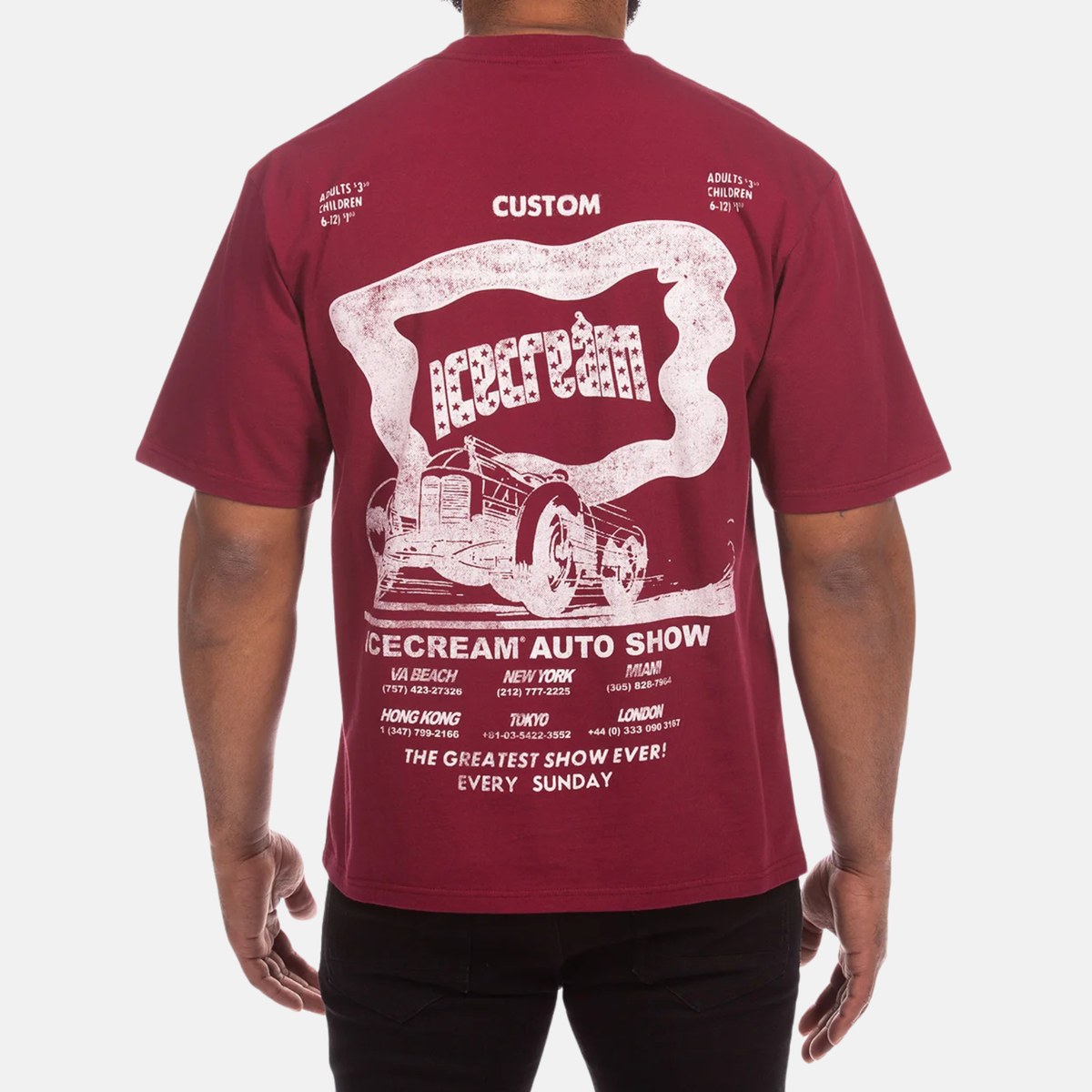 Ice Cream Blinker Burgundy T-Shirt