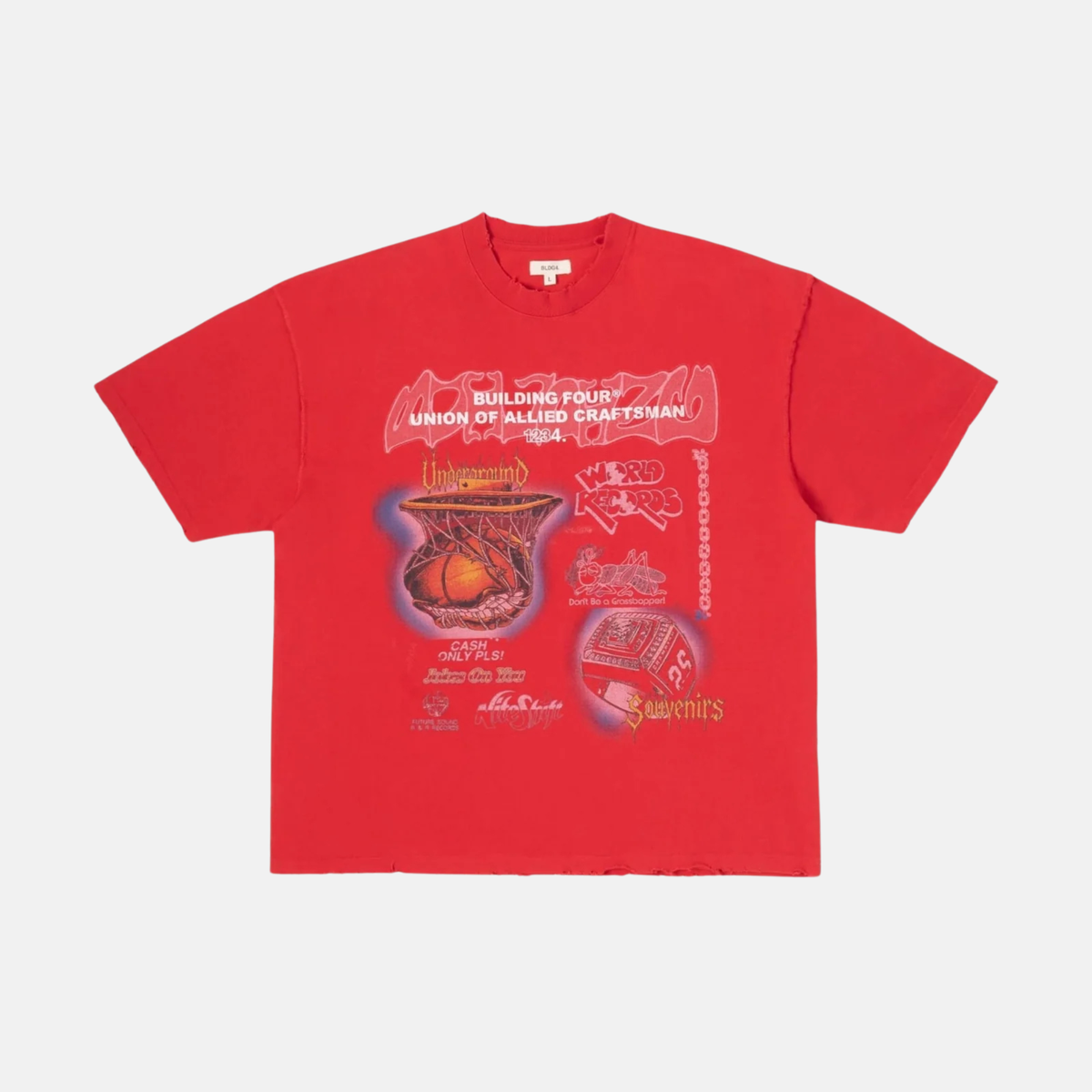 BLDG4 Red Basilique T-Shirt