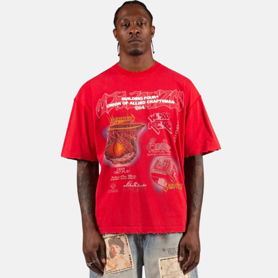 BLDG4 Red Basilique T-Shirt
