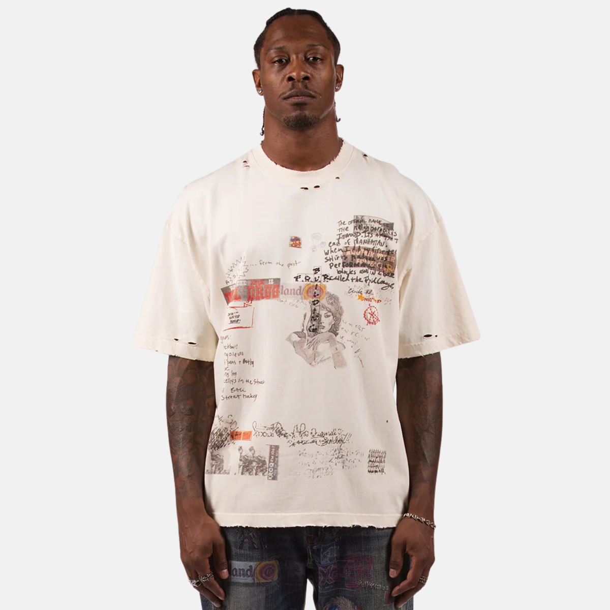 BLDG4 Antique White Modular T-Shirt