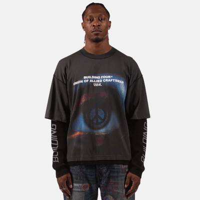 BLDG4 Black Joisted T-Shirt
