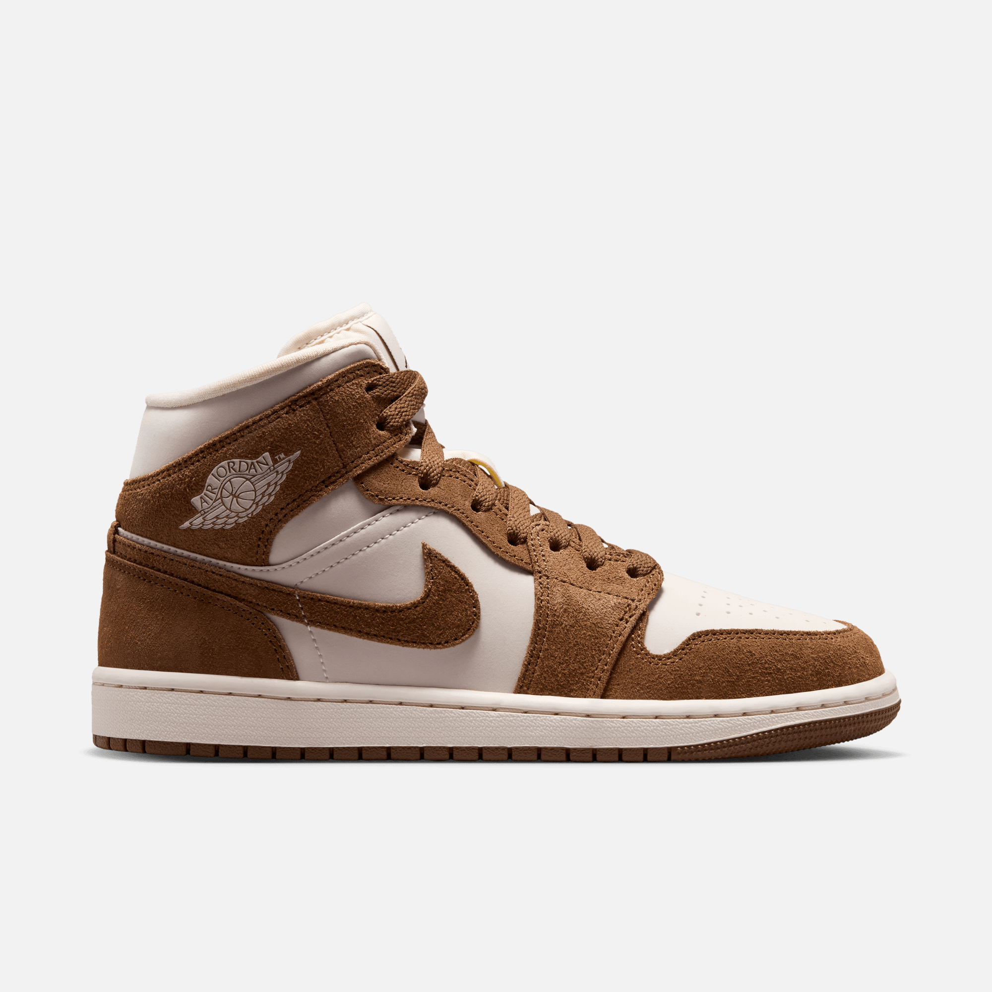 Air Jordan Women's 1 Mid Light British Tan Chalk