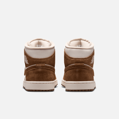 Air Jordan Women's 1 Mid Light British Tan Chalk