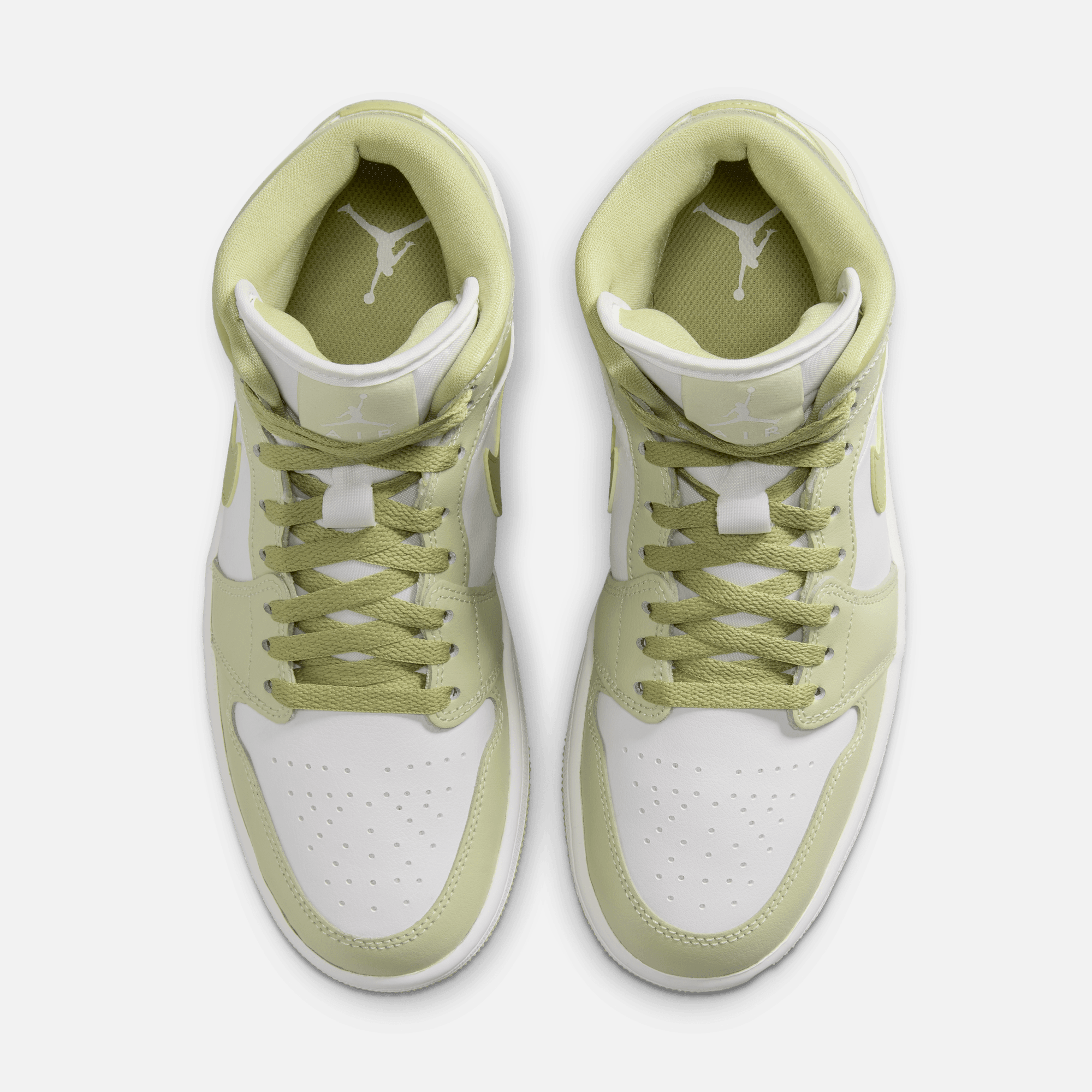 Air Jordan Women's 1 Mid Olive Aura Lawn