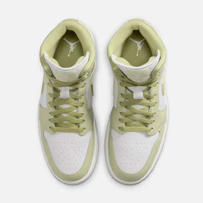 Air Jordan Women's 1 Mid Olive Aura Lawn