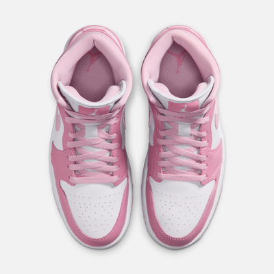 Air Jordan Women's 1 Mid Elemental Pink Iced Carmine