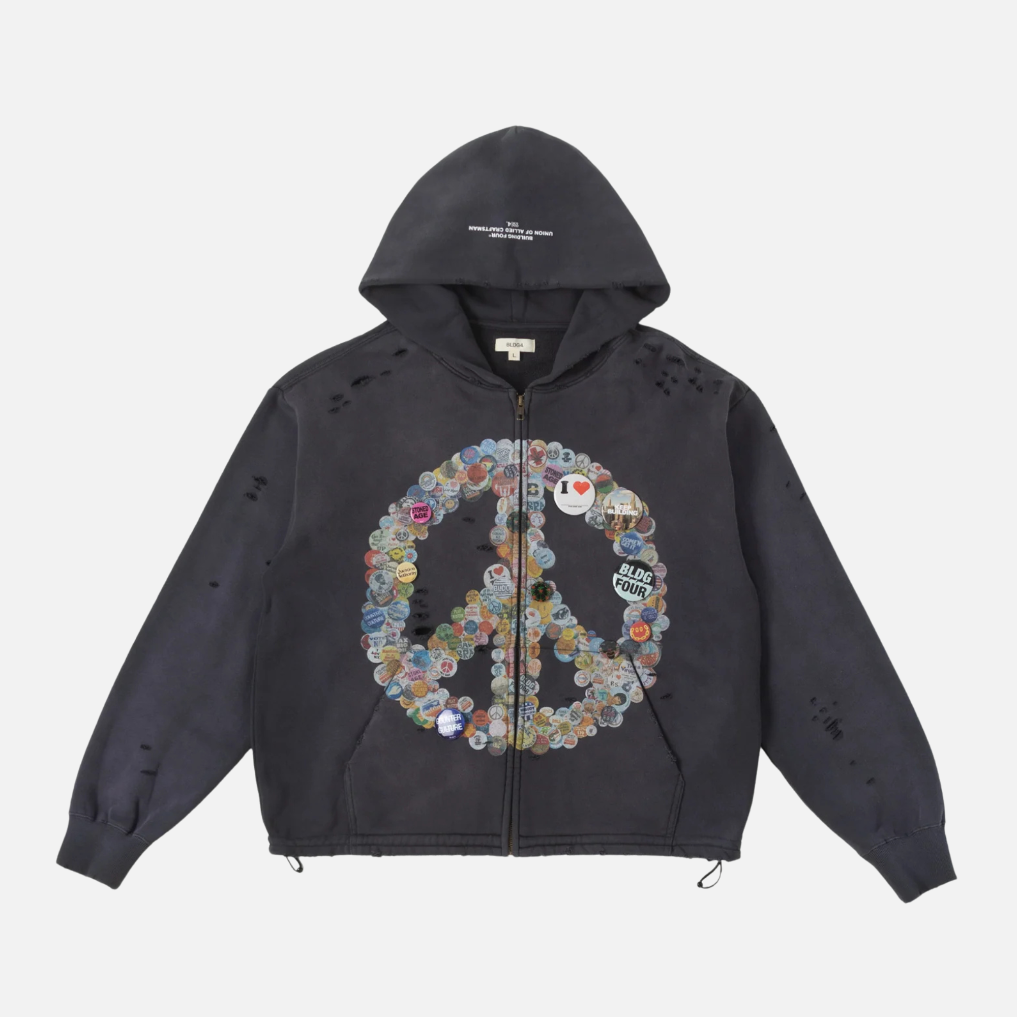 BLDG4 Charcoal Art La Chateau Hoodie