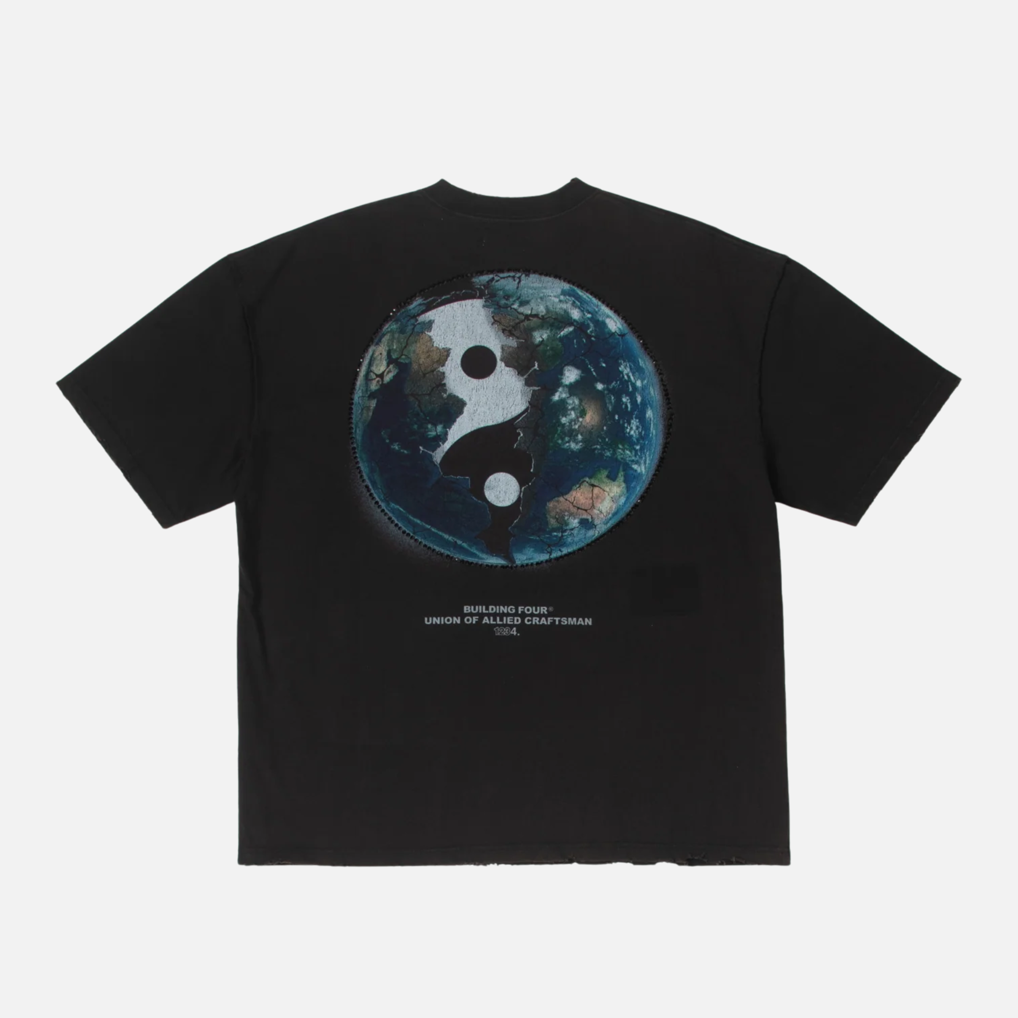 BLDG4 Black Piza Knit T-Shirt