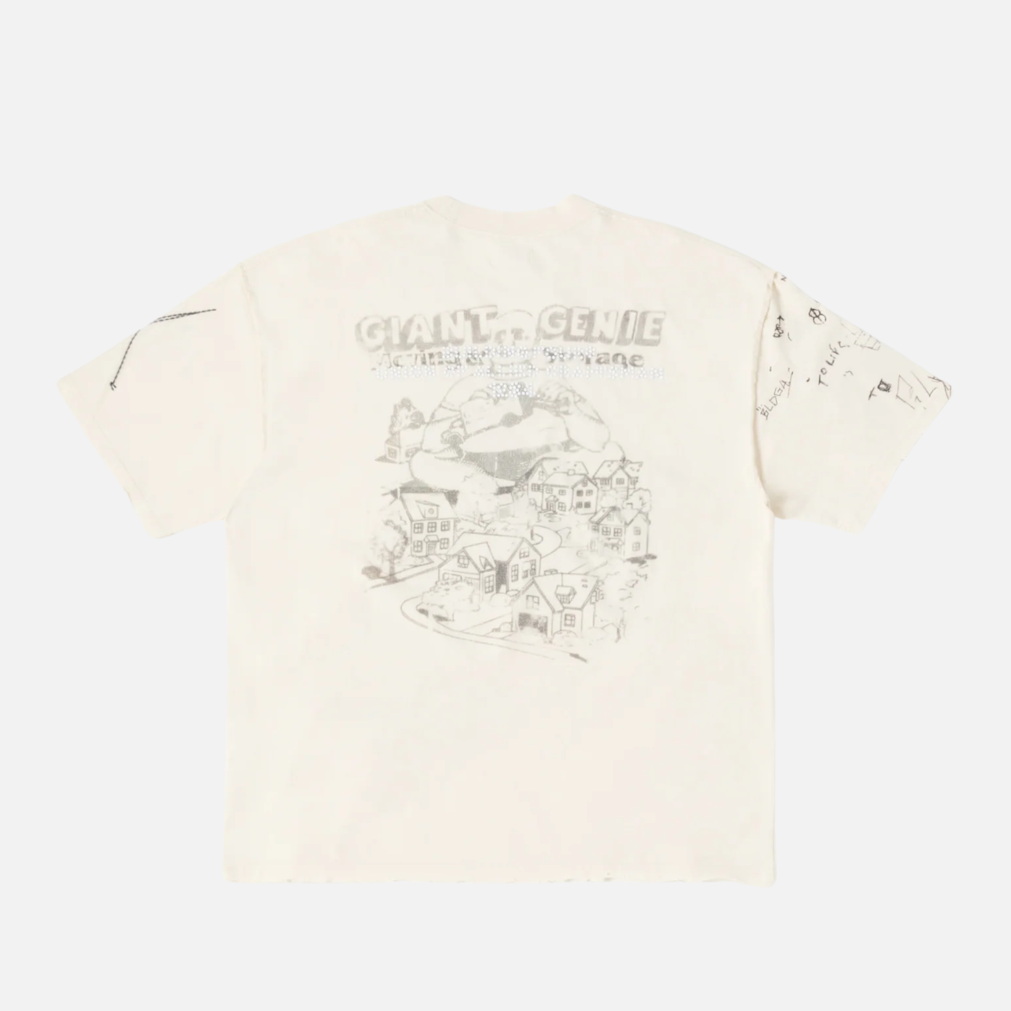 BLDG4 Antique White Monument Knit T-Shirt
