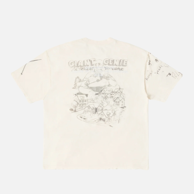 BLDG4 Antique White Monument Knit T-Shirt