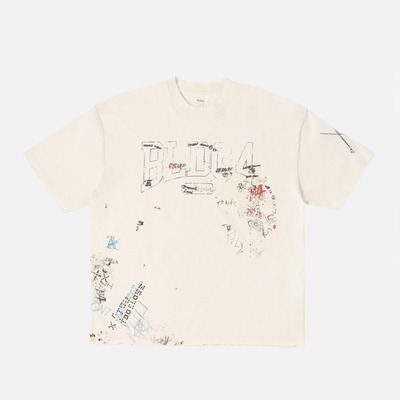 BLDG4 Antique White Monolith SS Knit T-Shirt