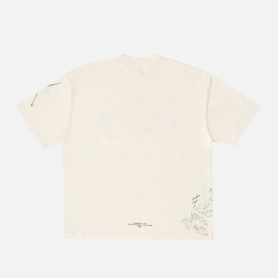 BLDG4 Antique White Monolith SS Knit T-Shirt