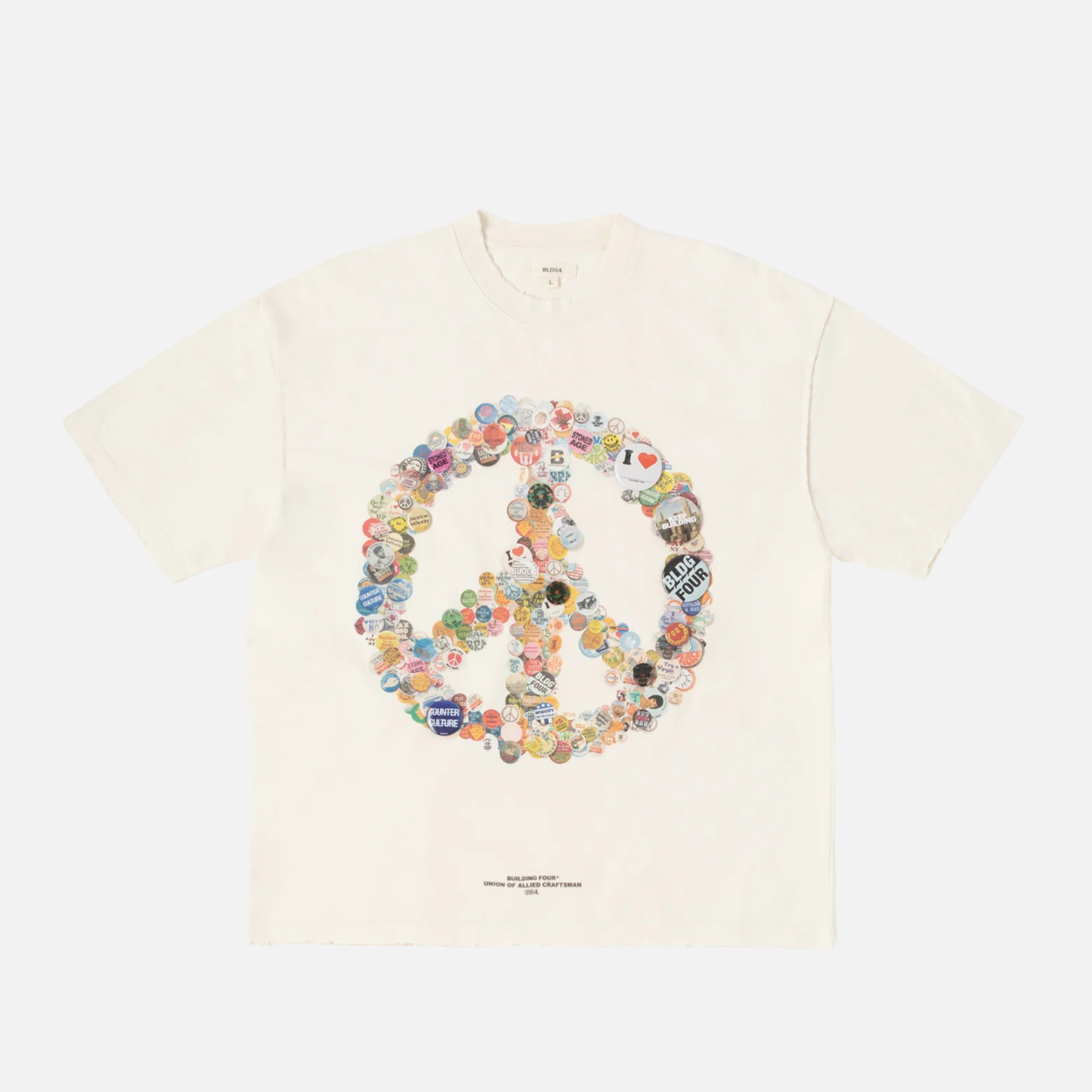 BLDG4 Antique White Rockefeller SS Knit T-Shirt