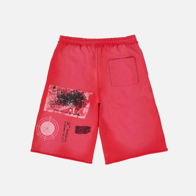 BLDG4 Red Palace Shorts