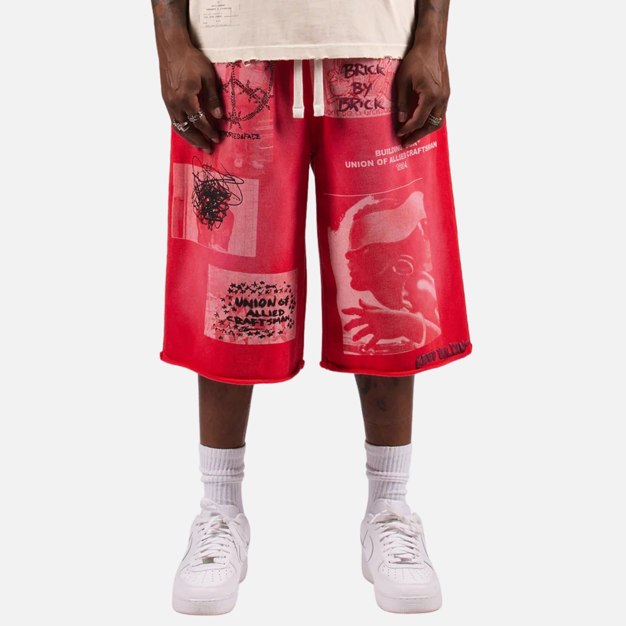 BLDG4 Red Palace Shorts