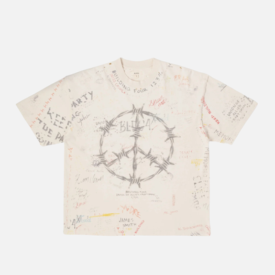 BLDG4 Antique White The Centre Knit T-Shirt