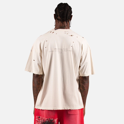 BLDG4 Antique White The Centre Knit T-Shirt